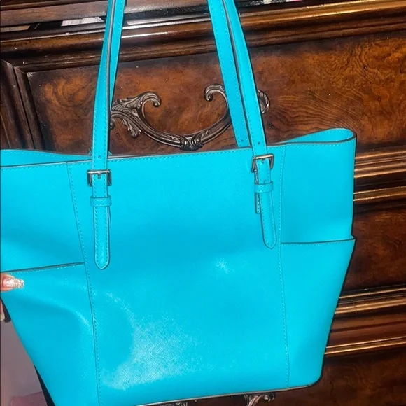 Michael Kors Blue Tote Bag - Picture 3 of 3